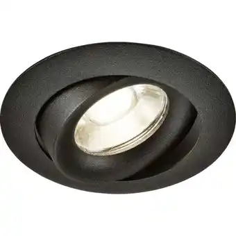 ManoMano Knightsbridge - Odina Single Tilt Round Downlight Schwarz - ODA1TRB Angebot