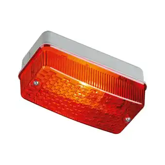 ManoMano Knightsbridge - Schott mit rotem prismatischem Diffusor und Aluminiumbasis, 230 v IP65 100 w Angebot