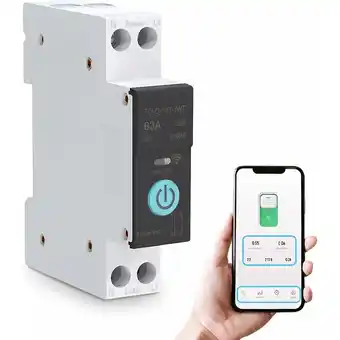 ManoMano Qiedie - Smart wifi Switch Home Leistungsschalter Handy-Fernbedienung 3 Timing-Modi für Haushaltsgeräte(63A) Angebot