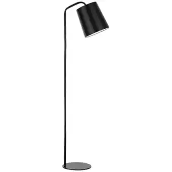 ManoMano Gananoque Stehlampe mit konischem Schirm Mattschwarzes Metall außen mattweiß innen led E27 - Merano Angebot