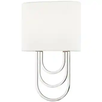 ManoMano Hudson Valley Lighting - Farah 2-Licht-Wandleuchte Nickel poliert, Leinen Angebot