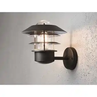 ManoMano Stylische LED Außen Wandlaterne stehend, Aluminium Schwarz, Höhe 24cm Angebot