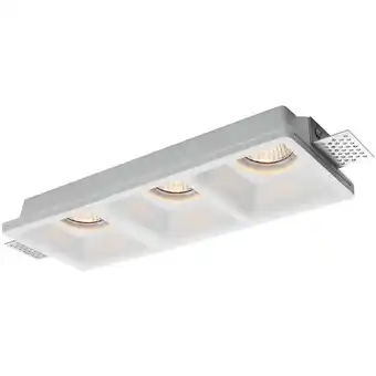 ManoMano V-tac - VT-11003 LED-Strahlerhalter für rechteckige Einbauleuchte aus Gips mit abgeschrägten Kanten für 3 GU10/GU5.3-Strahler Angebot