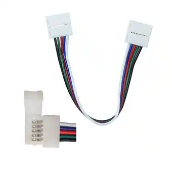 ManoMano Flexibler Stecker für SMD5050multicolor rgb+w led Streifen mit 2 Clips 5 Pin - V-tac Angebot