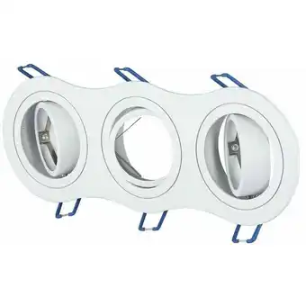 ManoMano Runder 3GU10 und GU5.3 (MR16) Dreifach-LED-Einbaustrahler Halterung Weiß Farbe einstellbar - V-tac Angebot