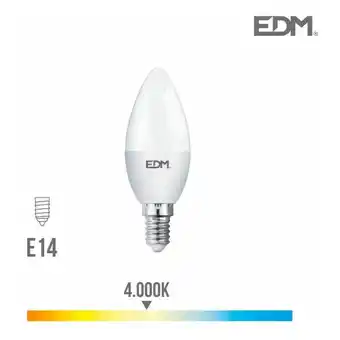 ManoMano EDM - LED-Kerzenbirne e14 7w 600lm 4000k Tageslicht ø3,6x10,3cm Angebot