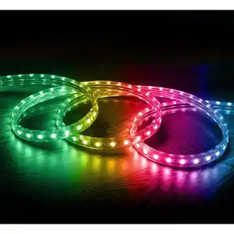 ManoMano LED-Streifen RGB 220V AC SMD2835 Silikon FLEX 60 LED/m IP67 nach Maß Breite 12mm Schnitt jede 10cm mit Fernbedienung 120º50 m Angebot