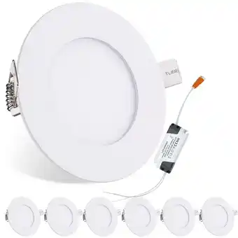 ManoMano Hengda - 6er led Einbaustrahler 18W Deckenleuchte 3 Farben Farbwechsel Mit Trafo - Weiß Angebot