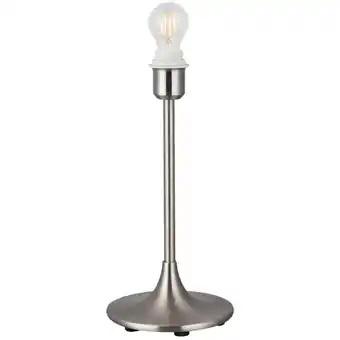 ManoMano Inspired Deco - Crowne - Runde gebogene Tischleuchte ohne Schirm, Inline-Schalter, 1 Licht E27 Satin Nickel Angebot