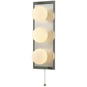 ManoMano Inspired Globe IP44-Wandleuchte mit Zugschnurschalter, 3-flammig, G9, in poliertem Chrom Angebot