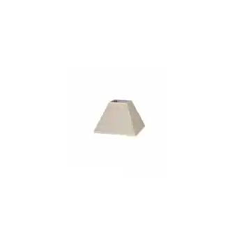 ManoMano Fabrilamp - Lampenschirm Piramide Tenorio E27 Beige Leinen 25dx11dx18h Angebot