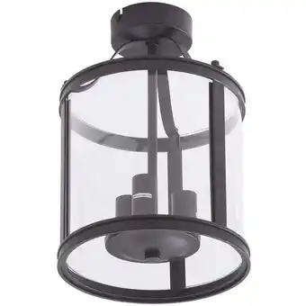 ManoMano Lucande - Eryk Deckenleuchte Glas 3-flammig - Schwarz, transparent Angebot