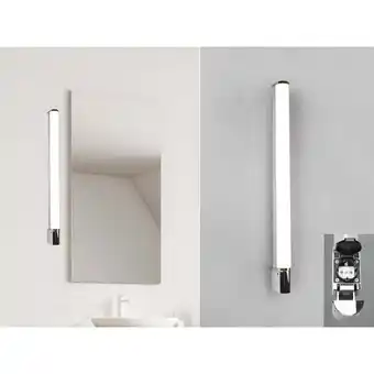 ManoMano Trio Leuchten - led Bad Wandleuchte piera mit Steckdose Chrom 79cm - Spiegelleuchte Angebot