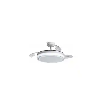 ManoMano Aneto weißer einziehbarer LED-Lüfter 45 w 4900 lm cct Angebot