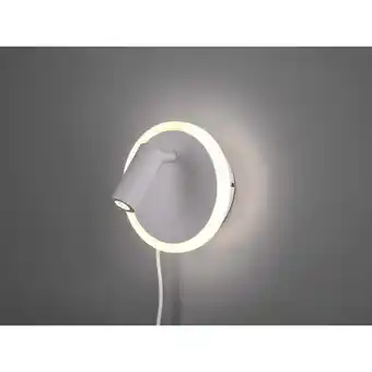 ManoMano Design led Wandleuchte jordan in Weiß matt mit Leselampe & Stecker Angebot