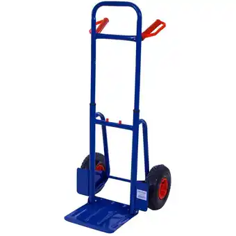 ManoMano Midori - profi Sackkarre von Stapelkarre Sackkarre Transportkarre Klappbar - Blau Angebot