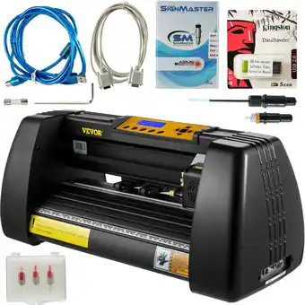 ManoMano Vinyl Schneidplotter 375mm Profi Plotter 14Inch Vinylschneider 3 Klingen Plotter Drucker 220V Viny Folienplotter mit Signmast Angebot