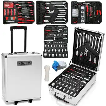 ManoMano Swanew - Werkzeugkoffer 1031 tlg. Wergzeug Set Satz Kombizange Rollkoffer Toolbox-Sets - Silber Angebot