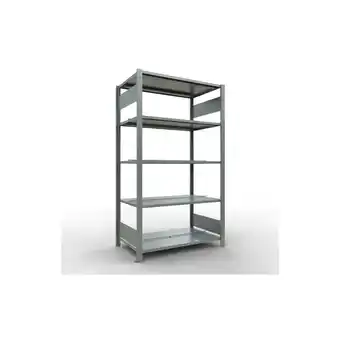 ManoMano Schulte Büro-Fachbodenregal MULTIplus150 Stecksystem mit Mittelanschlag Grundregal Fachlast 150kg 180x100x60cm 5 Ebenen Beids Angebot