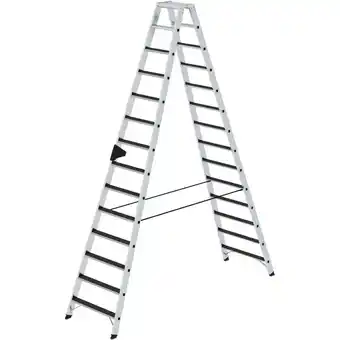 ManoMano Stufen-Stehleiter beidseitig begehbar mit clip-step R13 2x14 Stufen Angebot