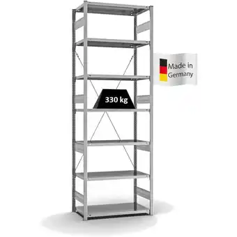 ManoMano Proregal-qualitätsregale Made In Germany - Fachbodenregal Stecksystem T-Profil Grundregal HxBxT 300x100x50cm 7 Ebenen Fachlas Angebot