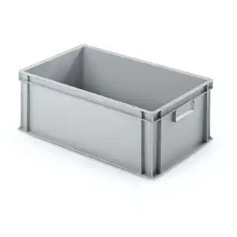 ManoMano Proregal-aufbewahrung Für Profis - Eurobehälter mit geschlossenem Griff HxBxT 22x40x60cm 38 Liter Grau Eurobox, Transportbox, Angebot