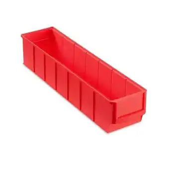 ManoMano Rote Industriebox 400 S HxBxT 8,1x9,1x40cm 2,2 Liter Sichtlagerkasten, Sortimentskasten, Sortimentsbox, Kleinteilebox - Rot Angebot