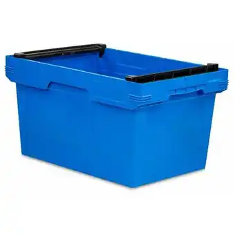 ManoMano Proregal-aufbewahrung Für Profis - Conical Mehrweg-Stapelbehälter mit Stapelbügel Blau HxBxT 32,3x40x60cm 58 Liter Lagerbox E Angebot