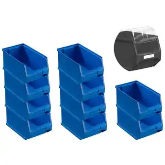 ManoMano Proregal-aufbewahrung Für Profis - SparSet 10x Blaue Sichtlagerbox 3.0 mit Abdeckung HxBxT 12,5x14,5x23,5cm 2,8 Liter Sichtla Angebot