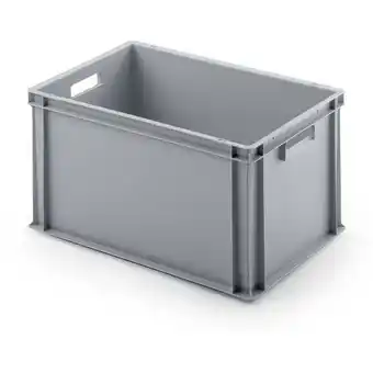 ManoMano Proregal-aufbewahrung Für Profis - Eurobehälter mit offenem Griff HxBxT 32x40x60cm 56 Liter Grau Eurobox, Transportbox, Trans Angebot