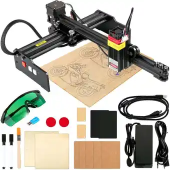 ManoMano Laser Graviermaschine Arbeitsbereich 270 x 440 mm Graviergerät, 0,05 mm Lasergravierer, 450 nm Gravierfräsen, Lasergravur 4,5 Angebot