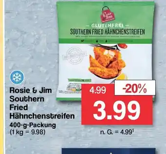 Famila Nord West Rosie & Jim Southern Fried Hähnchenstreifen 400g Packung Angebot