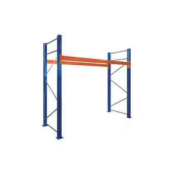 ManoMano Schulte Paletten-Bockregal bis zu 500kg Palettengewicht Grundregal HxBxT 300x182,5x110cm Fachlast 1000kg 2 Ebenen mit 4 Palet Angebot