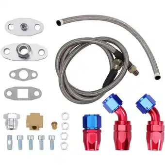 ManoMano Maxpeedingrods - Universal Turbo Oil Feed + Ölrücklaufleitung Hose Kit For T3 T4 T70 T66 T04E DEl Rücklauf Leitung Adapter Se Angebot