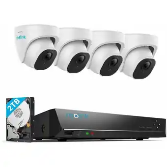 ManoMano Reolink 5MP Überwachungskamera Set, 4X 5MP PoE IP Dome Kamera Aussen und 8CH 2TB HDD NVR für 24/7 Videoüberwachung, Personen- Angebot