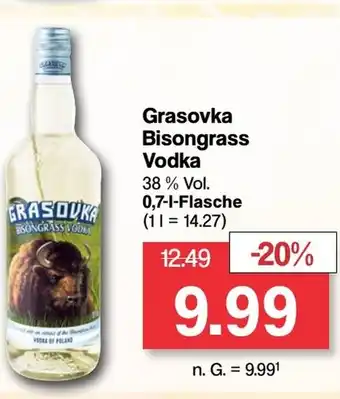 Famila Nord West Grasovka Bisongrass Vodka 0,7l Flasche Angebot