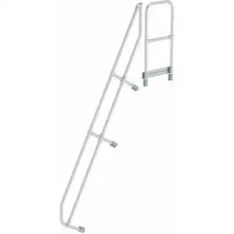 ManoMano Günzburger Steigtechnik - Treppe mit Plattform 60° zweiter Handlauf 10 Stufen Neigung 60° Angebot