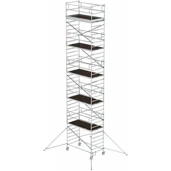 ManoMano Günzburger Steigtechnik - Rollgerüst 1,35 x 2,45 m mit Ausleger & Doppel-Plattform Plattformhöhe 10,35 m Angebot