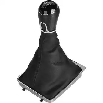 ManoMano Kingso - 5-Gang-Schaltknaufmanschette aus PU-Leder für vw Passat 3C B6 3C2 3C5 05-11 (Schwarz 5-Gang) Hasaki Angebot