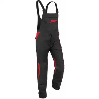 ManoMano Kübler Workwear - Kübler Vita cotton+ Latzhose schwarz/mittelrot Gr. 66 - Schwarz Angebot