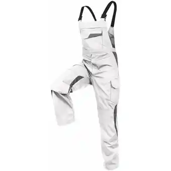 ManoMano Kübler Workwear - Kübler Vita mix Latzhose weiß/mittelgrau Gr. 106 - Weiß Angebot