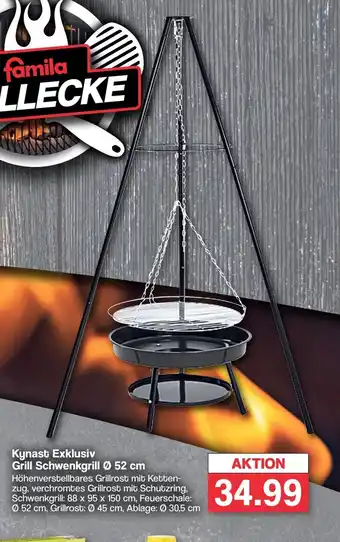 Famila Nord West Kynast Exklusiv Grill Schwenkgrill Ø 52 cm Angebot