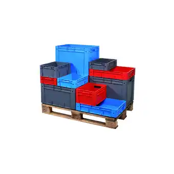 ManoMano Eurobox Classic Rot HxBxT 32x30x40cm Polypropylen Eurobehälter, Transportbox, Transportbehälter, Stapelbehälter - Rot Angebot