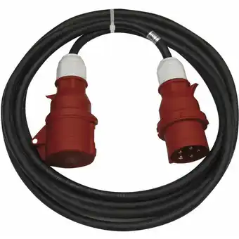 ManoMano Emos - CEE-Verlängerungskabel 5-polig Stecker, 20m, 5x 16 a, 400V, 3 Phasen, 2,5 mm, IP44, schwarz, PM0904 Angebot