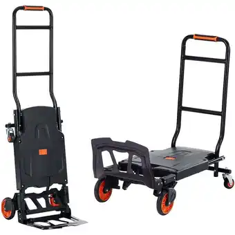 ManoMano Vevor - 2-in-1 Sackkarre Klappbar 136kg Tragfähigkeit Transportkarre Aluminiumlegierung & Kohlenstoffstahl Sackkarre ⇋ Plattf Angebot