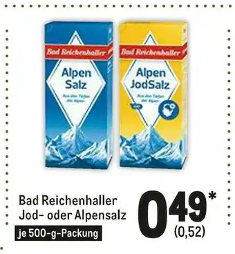 METRO Bad reichenhaller jod- oder alpensalz Angebot