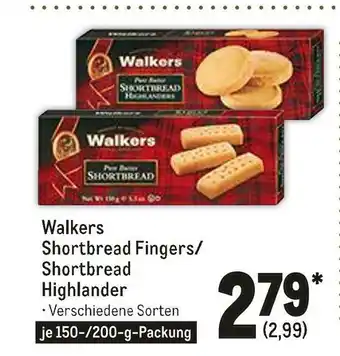 METRO Walkers shortbread fingers oder highlander Angebot