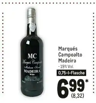 METRO Marqués campoalto madeira wein Angebot