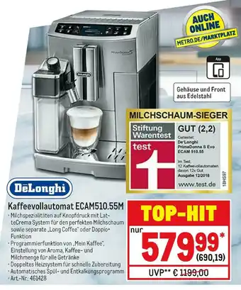 METRO Delonghi kaffeevollautomat Angebot