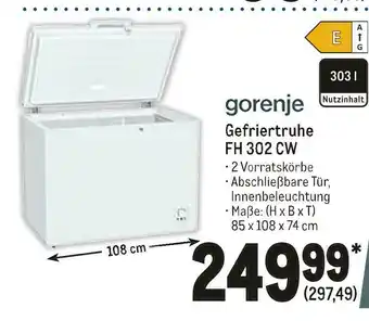 METRO Gorenje gefriertruhe Angebot